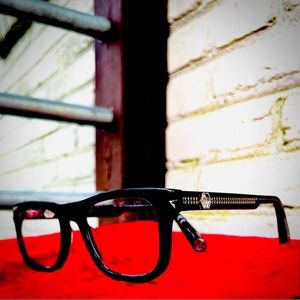 stylishly-mod Philipp Plein Eyeglasses.